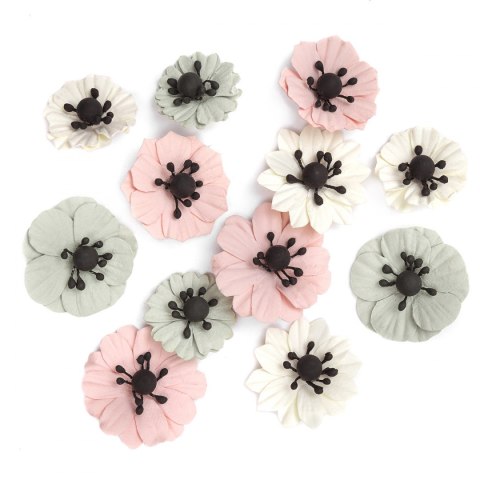 Anemony papierowe DPCRAFT 12 szt. Cream&nude Anemony papierowe DPCRAFT 12 szt. Cream&nude