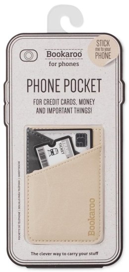 Bookaroo Phone pocket - portfel na telefon beżowy