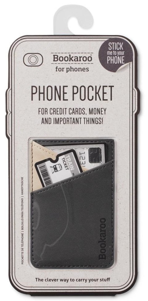 Bookaroo Phone pocket - portfel na telefon grafit Bookaroo Phone pocket - portfel na telefon grafit