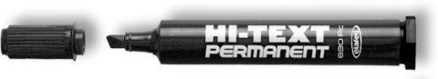 Marker permanent 830/PC ŚĆ czarny (12szt) HI-TEXT