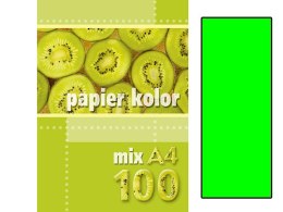 Papier ksero kolorowy A4 100k. KRESKA zielony (fluo)