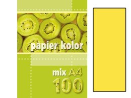 Papier ksero kolorowy A4 100k. KRESKA żółty (jk)