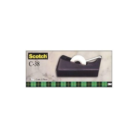 Podajnik do taśmy Scotch C-38 czarny Podajnik do taśmy Scotch C-38 czarny