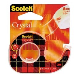 Taśma biurowa Scotch Crystal Clear dyspenser 19mm