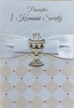 Karnet Komunia Premium B6 + koperta wzór nr 007