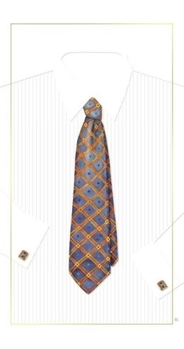 Karnet 12x23 G05 41A 035 + koperta Krawat niebiesk