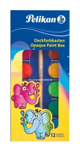 Farba wodna PELIKAN F355 12 kolorów +pędzel Farba wodna PELIKAN F355 12 kolorów +pędzel