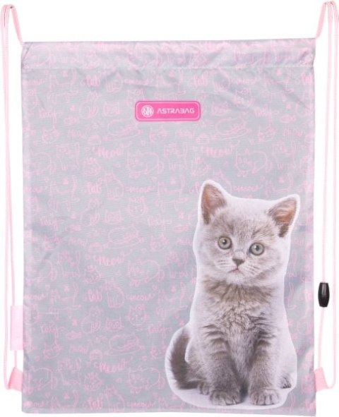 Worek na obuwie ASTRABAG PINKY KITTY, AD1