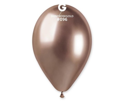 Balony Gemar chromowane Różowo-Złote 50szt