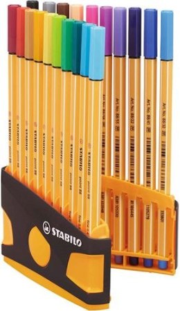 STABILO point 88 ColorParade pudełko 20 szt. (antracytowo-pomarańczowe) 8820-03-05