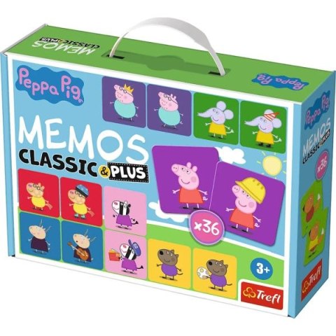 Gra TREFL Memos classic & plus Świnka Peppa Gra TREFL Memos classic & plus Świnka Peppa