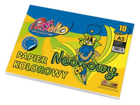 Papier kolorowy A5 neonowy samoprzylepny Mix 10 kartek Papier kolorowy A5 neonowy samoprzylepny Mix 10 kartek