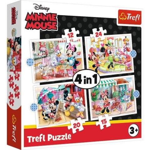 Puzzle "4w1" TREFL Minnie z przyjaciółmi