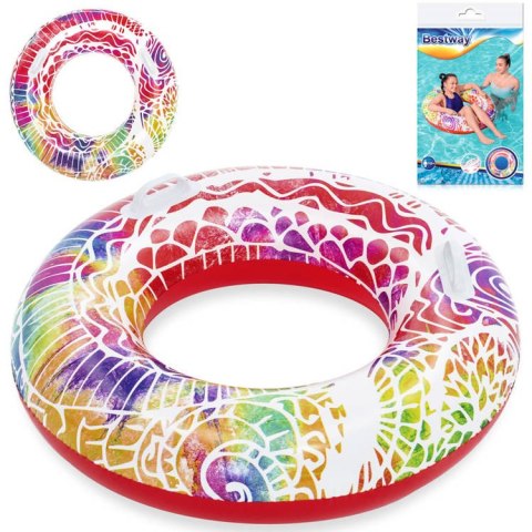 Bestway duże Dmuchane kółko z uchwytami 91cm 36084 Bestway duże Dmuchane kółko z uchwytami 91cm 36084