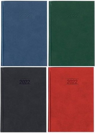 Kalendarz książkowy KRESKA A5 Info dzienny 2025 - mix