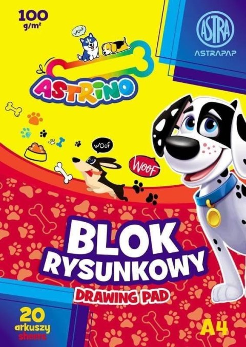 Blok rysunkowy A4/20K 100g Astrino (10szt) Blok rysunkowy A4/20K 100g Astrino (10szt)