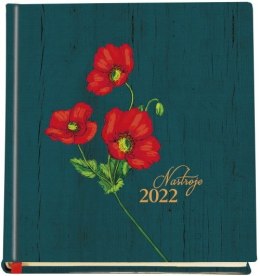 Kalendarz książkowy MP 14cm Nastroje 2023 - szmaragd