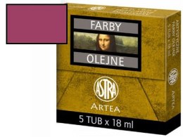 Farby olejne ASTRA tuba 18ml - kraplak różowy