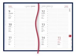 Kalendarz książkowy MP A5 Popularny 2024 - ciemnobrązowy