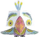 Kolorowanka 3D Papuga