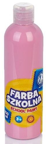 Farba szkolna Astra 250 ml - różowa jasna Farba szkolna Astra 250 ml - różowa jasna