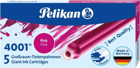 Naboje atramentowe PELIKAN długie różowe Naboje atramentowe PELIKAN długie różowe