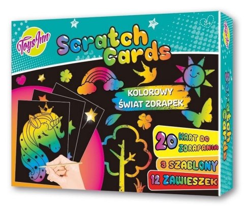 Zestaw Scratch do wydrapywania z szablonami STnux Zestaw Scratch do wydrapywania z szablonami STnux