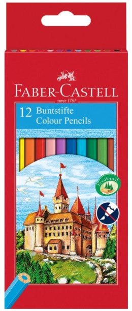 Kredki Zamek 12 kolorów FABER CASTELL
