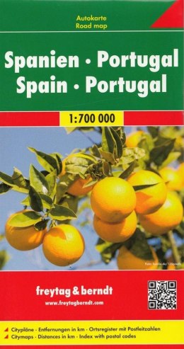 Mapa samochodowa - Hiszpania,Portugalia 1:700 000