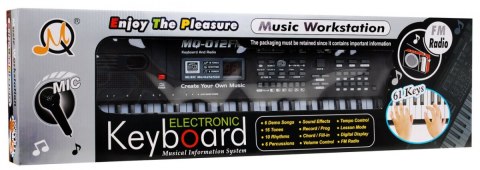 Keyboard z funkcją nauki dla dzieci 5+ Mikrofon + Nagrywanie Radio - model nr 012 Keyboard z funkcją nauki dla dzieci 5+ Mikrofon + Nagrywanie Radio - model nr 012
