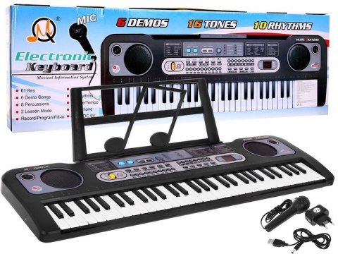 Keyboard dla dzieci 5+ Stojak na nuty Mikrofon + Nagrywanie Radio USB MP3 - model nr 020 Keyboard dla dzieci 5+ Stojak na nuty Mikrofon + Nagrywanie Radio USB MP3 - model nr 020