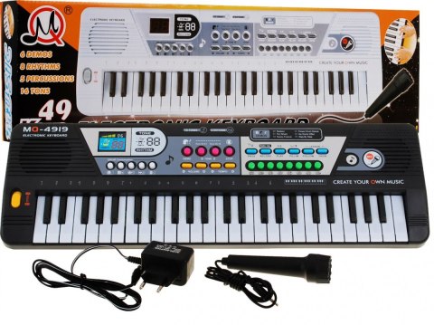 49-klawiszowy Keyboard dla dzieci 5+ Mikrofon + Nagrywanie - model nr 4919 49-klawiszowy Keyboard dla dzieci 5+ Mikrofon + Nagrywanie - model nr 4919