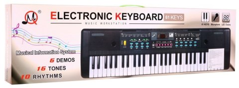 Keyboard dla dzieci 5+ Stojak na nuty Mikrofon + Kolorowe przyciski - model nr 605 Keyboard dla dzieci 5+ Stojak na nuty Mikrofon + Kolorowe przyciski - model nr 605