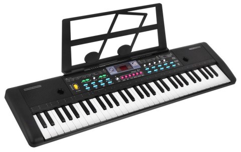 Keyboard dla dzieci 5+ Stojak na nuty Mikrofon + Kolorowe przyciski - model nr 605 Keyboard dla dzieci 5+ Stojak na nuty Mikrofon + Kolorowe przyciski - model nr 605