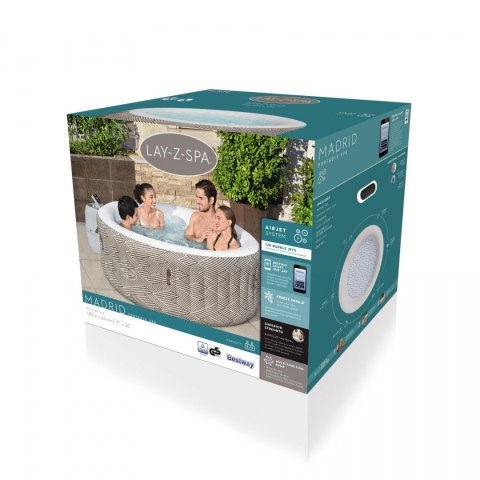 Dmuchane ogrodowe Spa Hydromasaż Madrid BESTWAY 60055