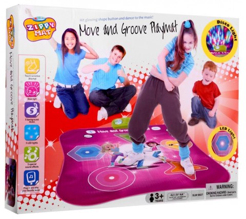 Mata taneczna "Move and Groove" dla dzieci 3+ Gra zręcznościowa + Dźwięki Światła Mata taneczna "Move and Groove" dla dzieci 3+ Gra zręcznościowa + Dźwięki Światła