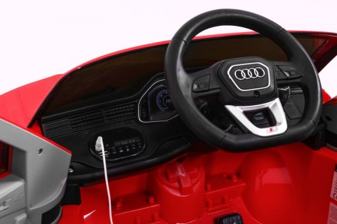 Audi Q8 Lift na akumulator dla dzieci Czerwony SUV + Pilot