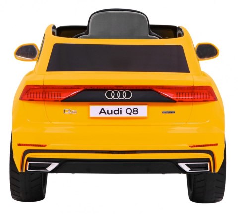 Audi Q8 Lift, SUV na akumulator dla dzieci Żółty + Pilot