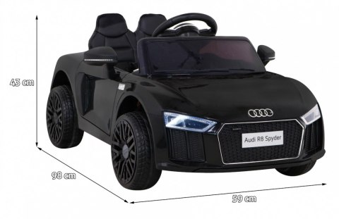 Audi R8 na akumulator dla dzieci Czarny