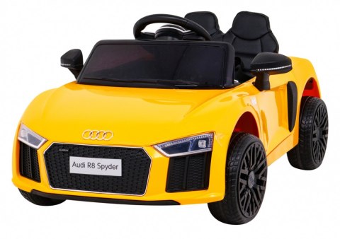 Audi R8 na akumulator dla dzieci Żółty + Pilot