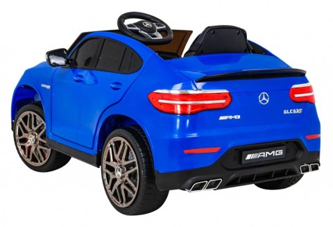 Mercedes Benz GLC63S dla dzieci Niebieski SUV z pilotem