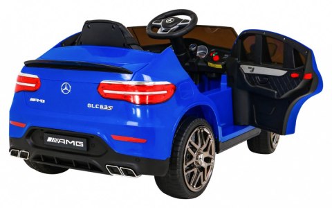 Mercedes Benz GLC63S dla dzieci Niebieski SUV z pilotem