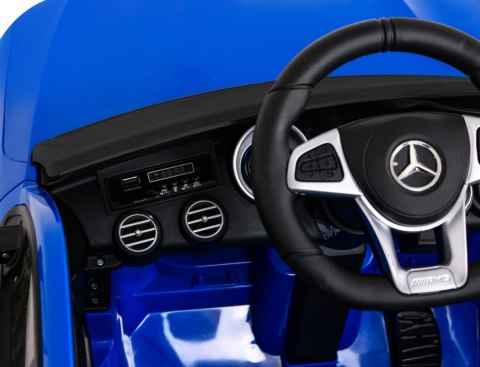 Mercedes Benz GLC63S dla dzieci Niebieski SUV z pilotem