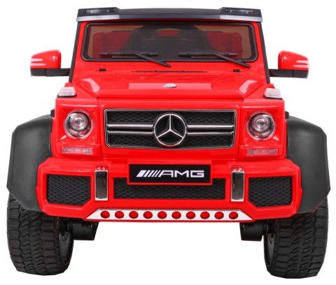 Pojazd Mercedes G63 6x6 Czerwony MP4 Pojazd Mercedes G63 6x6 Czerwony MP4