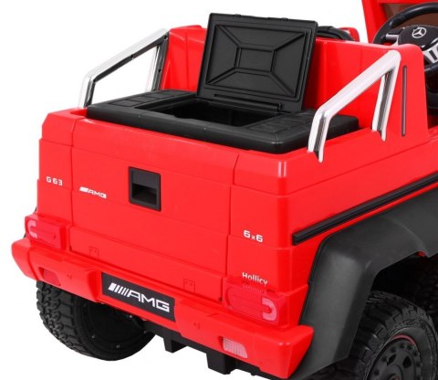Pojazd Mercedes G63 6x6 Czerwony MP4 Pojazd Mercedes G63 6x6 Czerwony MP4