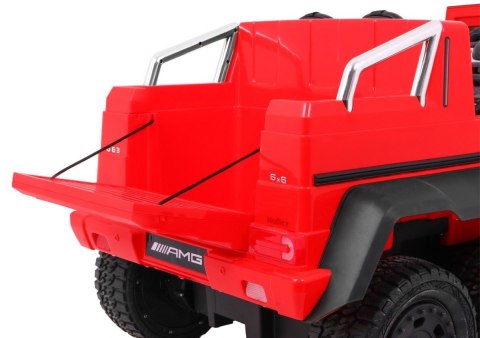 Pojazd Mercedes G63 6x6 Czerwony MP4 Pojazd Mercedes G63 6x6 Czerwony MP4