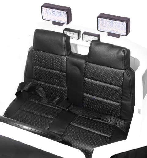 Auto na akumulator Mighty Jeep dla dzieci Czerwony + 2-osobowy + Napęd 4x4 + 2 bagażniki Auto na akumulator Mighty Jeep dla dzieci Czerwony + 2-osobowy + Napęd 4x4 + 2 bagażniki