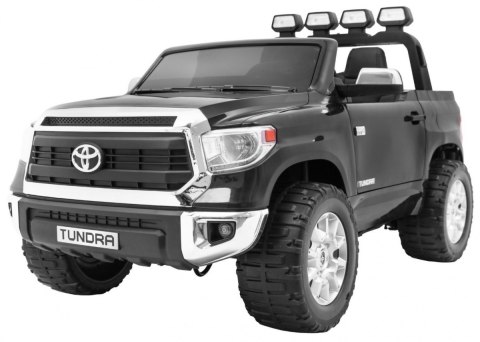 Toyota Tundra XXL dla dzieci Czarny + Pilot + Bagażnik + LED + Audio + EVA + Wolny Start