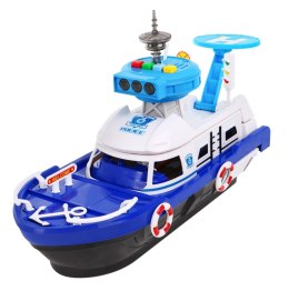 Zestaw zabawek autko łódka motorówka policja