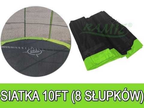 Siatka do Trampoliny 10FT - 8 pól Zielona Siatka do Trampoliny 10FT - 8 pól Zielona